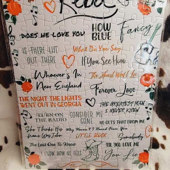 Reba McEntire Greatest Hits Handmade Custom 120 Piece Jigsaw Puzzle - Picture 2 of 2